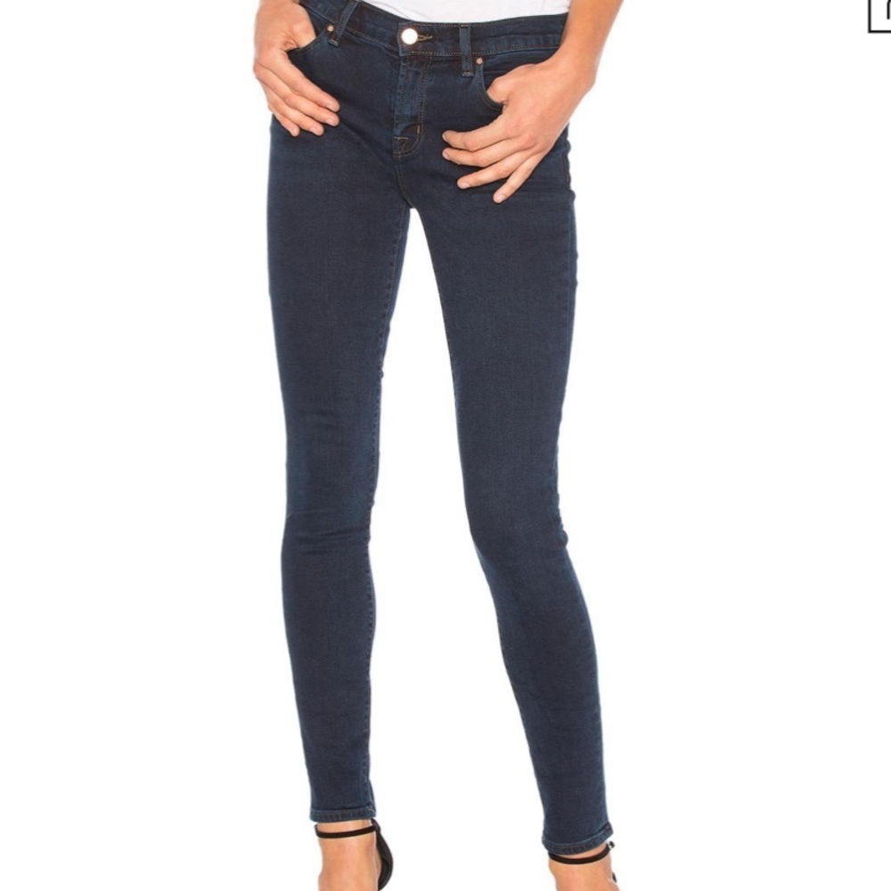 J Brand Blue Jeans Mid Rise Super Skinny Jeans 29